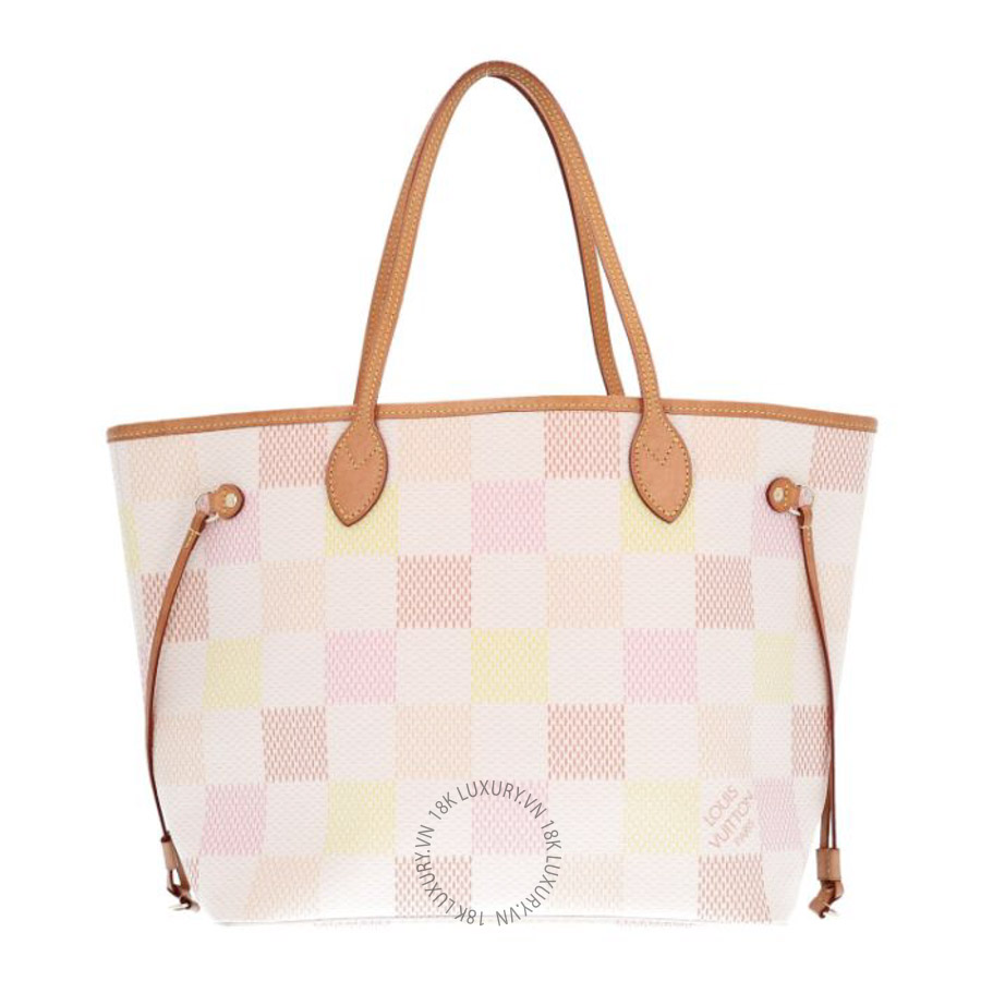 Túi xách Louis Vuitton Damier Giant Neverfull MM Peach FPNG1569