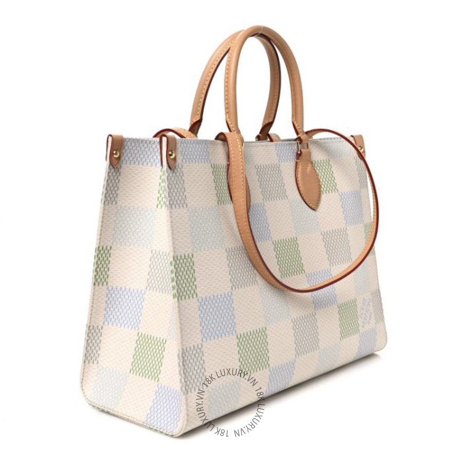 Túi Xách Louis Vuitton Damier Giant Onthego MM Pistachio MNGR072