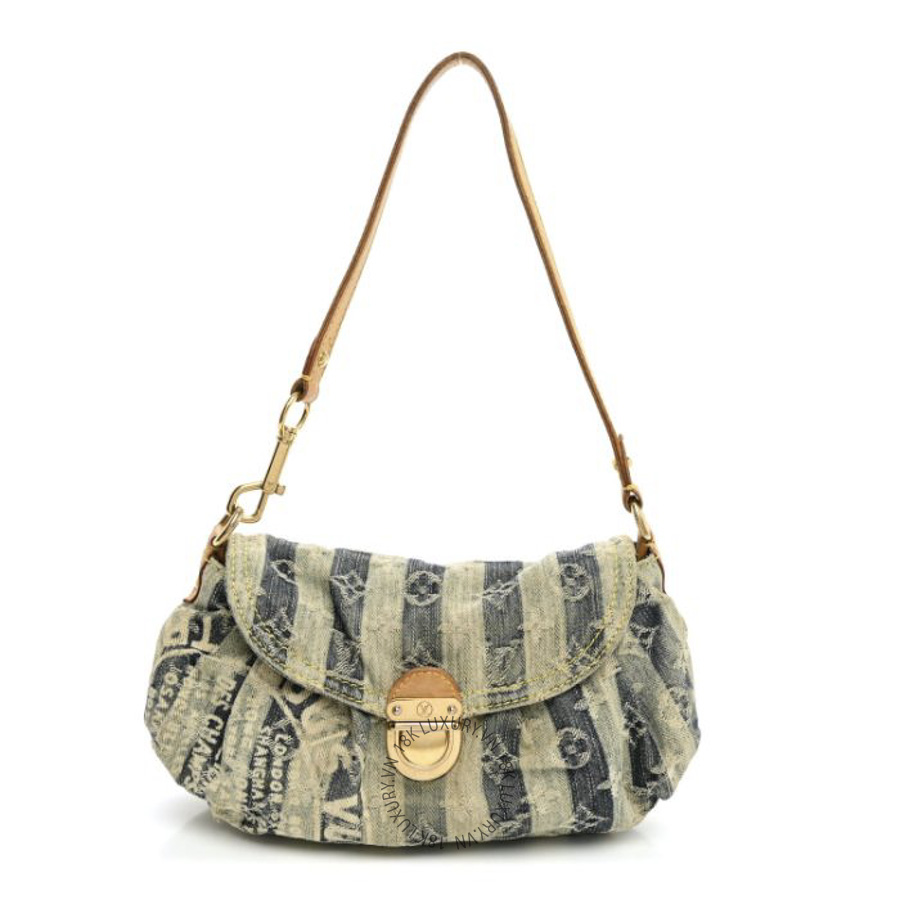 Túi Xách Louis Vuitton Denim Raye Mini Pleaty MNGR038