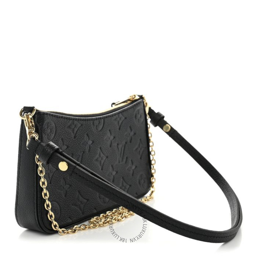 Túi Xách Louis Vuitton Empreinte Easy Pouch On Strap Black NSBD255