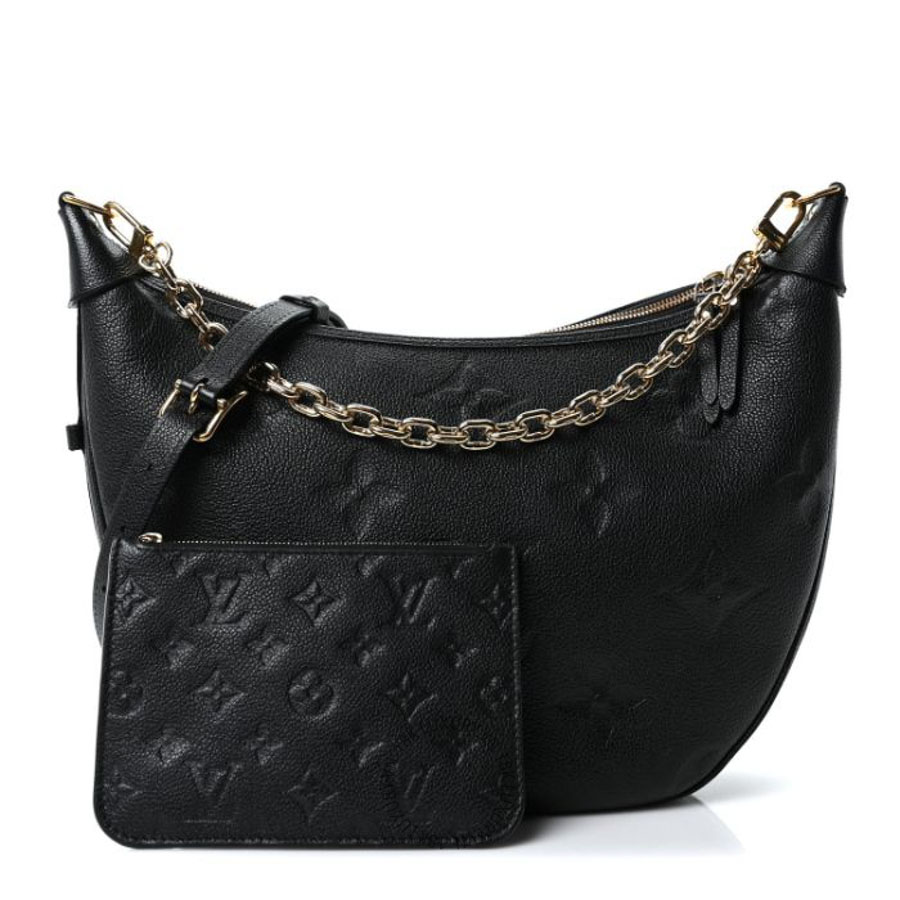 Túi xách Louis Vuitton Empreinte Monogram Giant Loop Hobo Black FPNG649