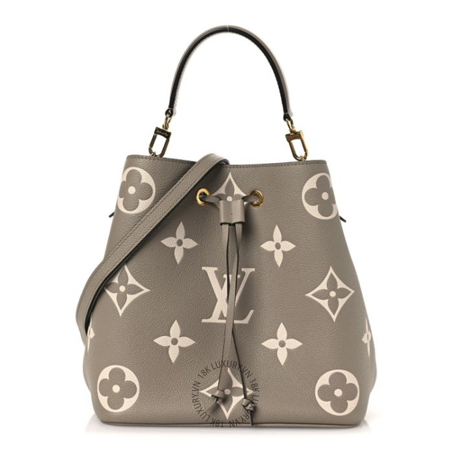 Túi Xách Louis Vuitton Empreinte Monogram Giant Neonoe MM Tourterelle Creme NSBD674