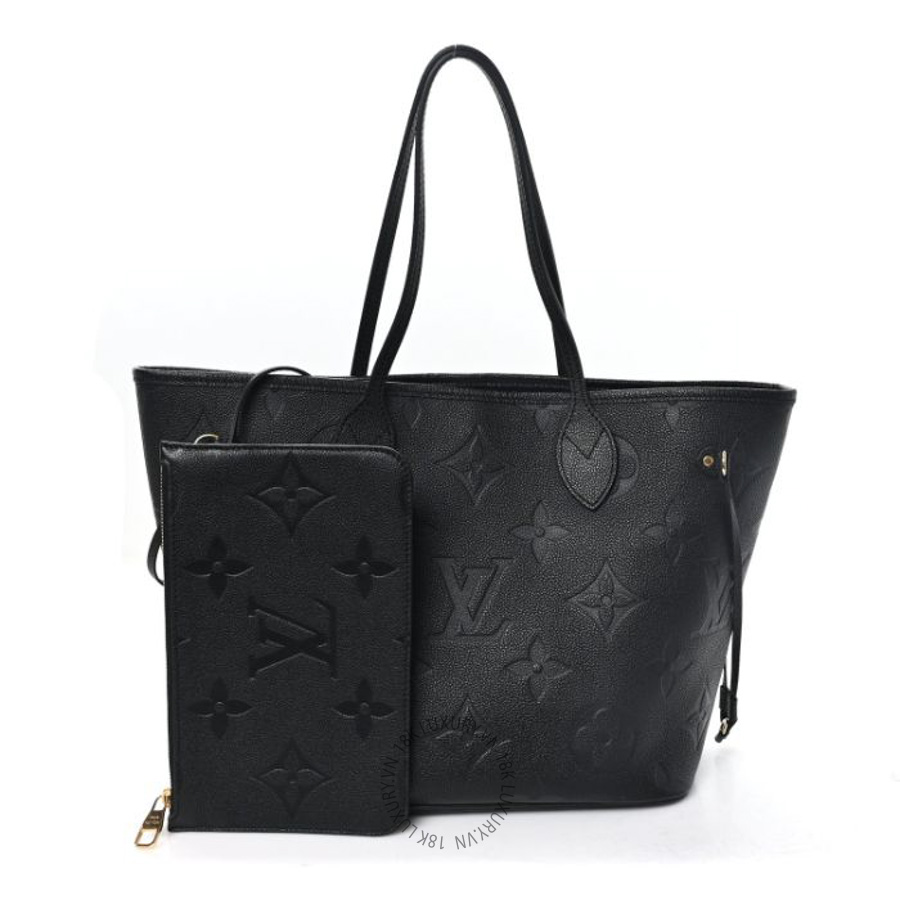 Túi xách Louis Vuitton Empreinte Monogram Giant Neverfull MM Black FPNG549