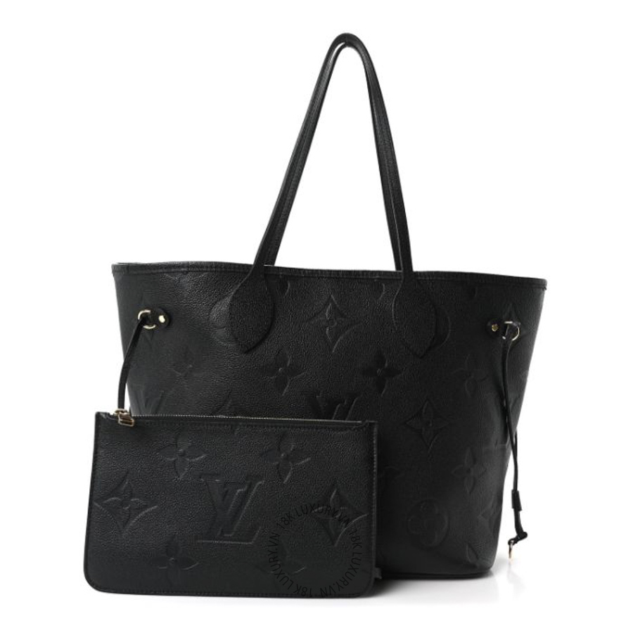 Túi Xách Louis Vuitton Empreinte Monogram Giant Neverfull MM Black MNGR060