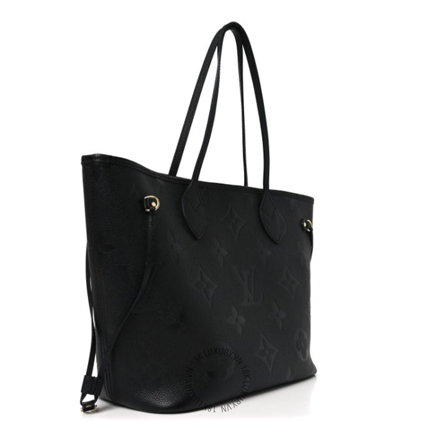 Túi Xách Louis Vuitton Empreinte Monogram Giant Neverfull MM Black NSBD691