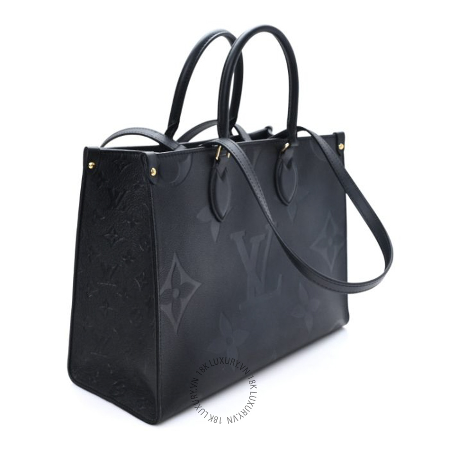 Túi Xách Louis Vuitton Empreinte Monogram Giant Onthego MM Black MNGR492