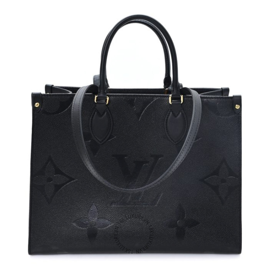 Túi Xách Louis Vuitton Empreinte Monogram Giant Onthego MM Black MNGR492