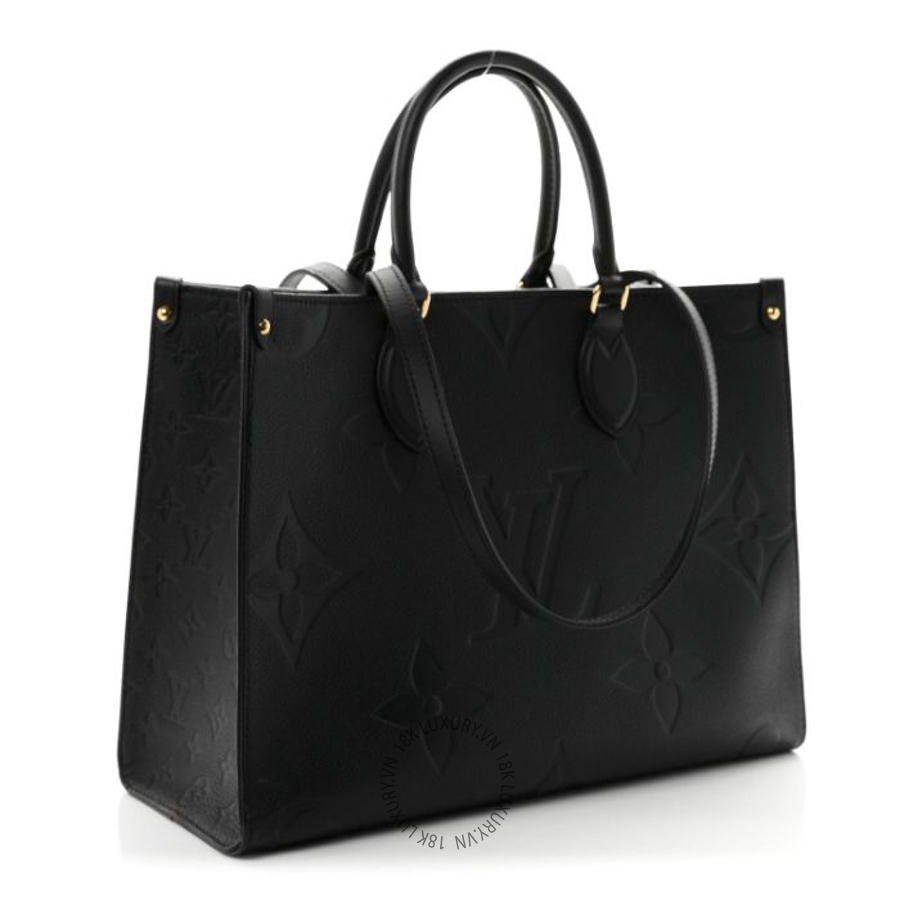 Túi Xách Louis Vuitton Empreinte Monogram Giant Onthego MM Black MNGR781