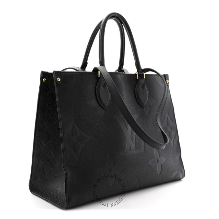 Túi Xách Louis Vuitton Empreinte Monogram Giant Onthego MM Black NSBD177