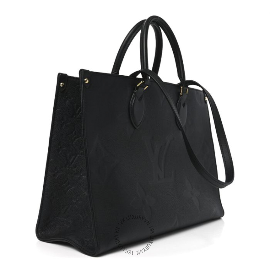 Túi Xách Louis Vuitton Empreinte Monogram Giant Onthego MM Black NSBD189
