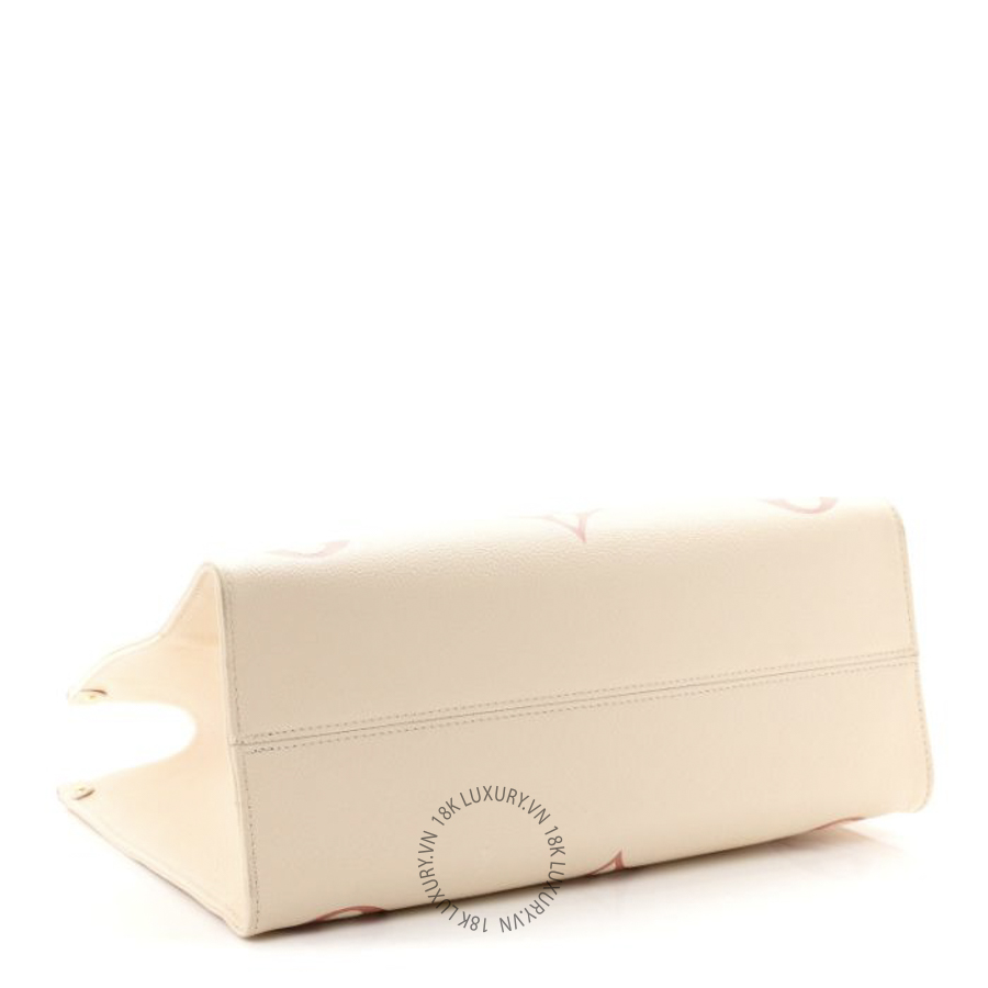 Túi Xách Louis Vuitton Empreinte Monogram Giant Onthego MM Creme Rose Trianon MNGR840 16 Túi Xách Louis Vuitton Empreinte Monogram Giant Onthego MM Creme Rose Trianon MNGR840