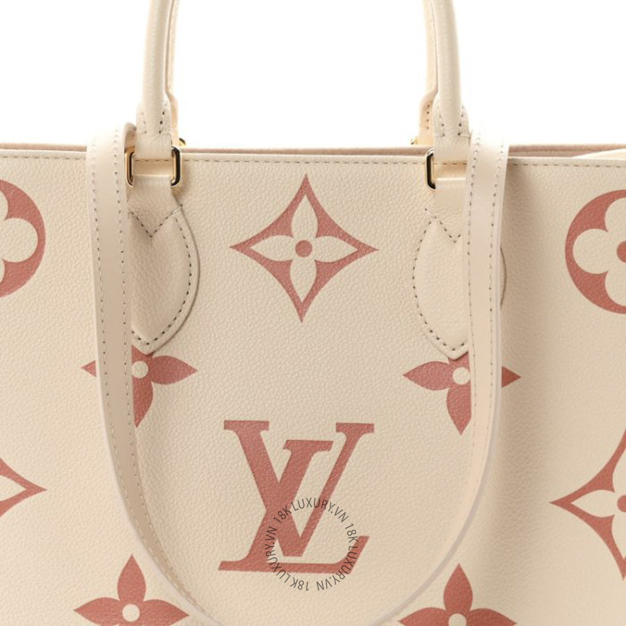 Túi Xách Louis Vuitton Empreinte Monogram Giant Onthego MM Creme Rose Trianon MNGR840 18 Túi Xách Louis Vuitton Empreinte Monogram Giant Onthego MM Creme Rose Trianon MNGR840