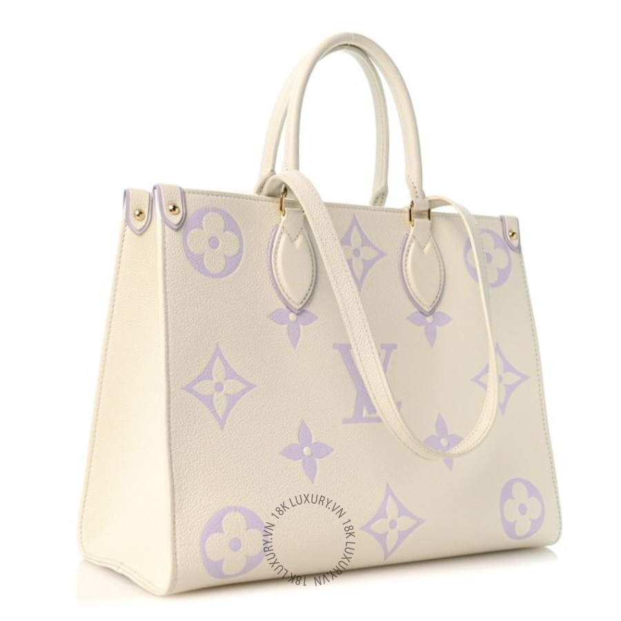 Túi Xách Louis Vuitton Empreinte Monogram Giant Onthego MM Latte Bubble Tea MNGR648