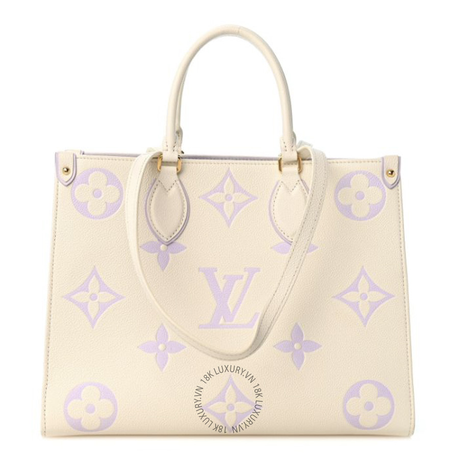 Túi Xách Louis Vuitton Empreinte Monogram Giant Onthego MM Latte Bubble Tea MNGR648