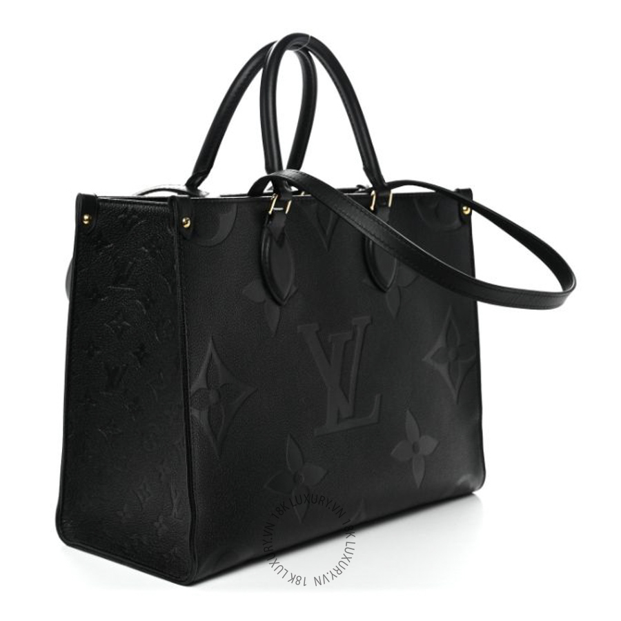 Túi Xách Louis Vuitton Empreinte Monogram Giant Onthego PM Black NSBD198