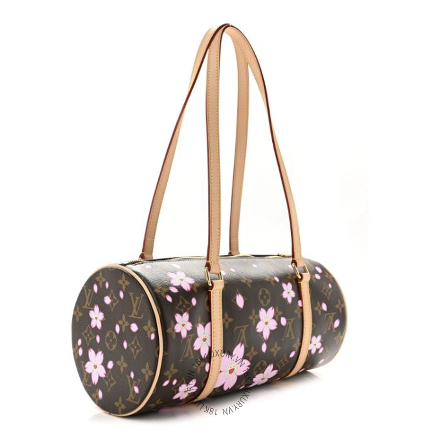 Túi Xách Louis Vuitton LV X TM Monogram Cherry Blossom Papillon Sakura Brown MNGR839
