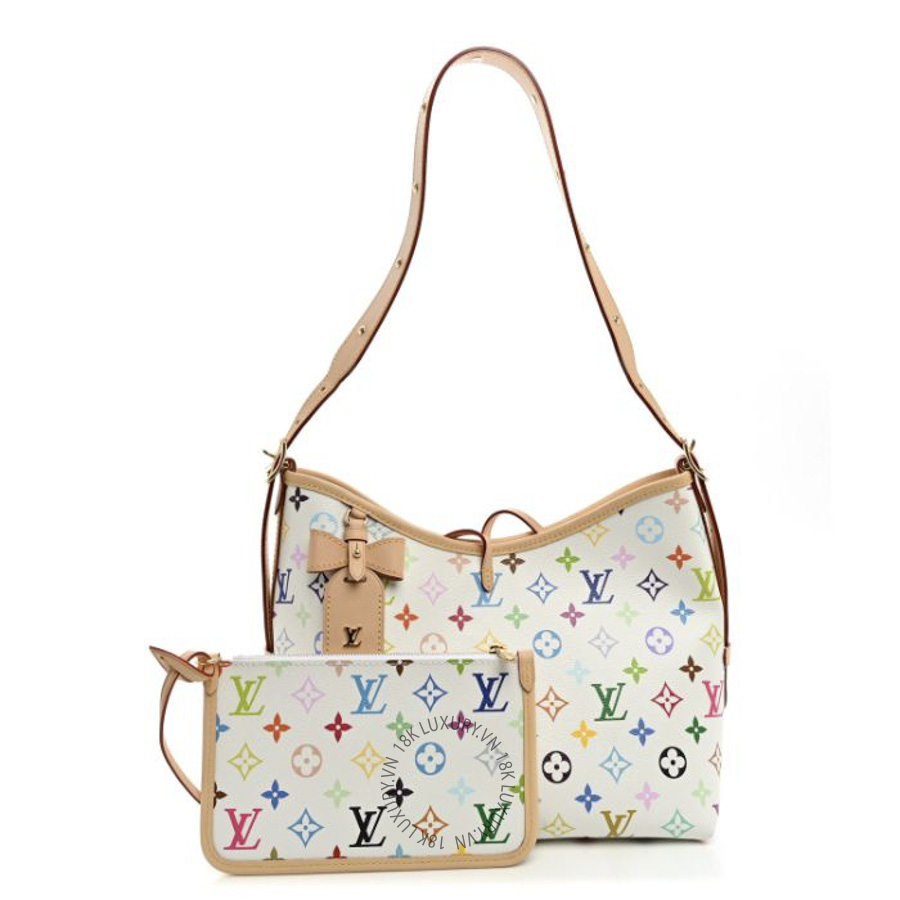 Túi Xách Louis Vuitton LV x TM Monogram Multicolor CarryAll PM White MNGR152
