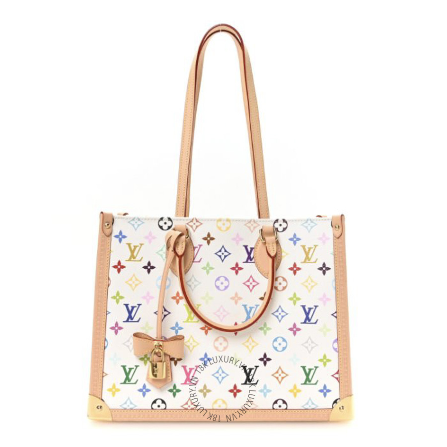 Túi Xách Louis Vuitton LV X TM Monogram Multicolor Onthego MM White MNGR695