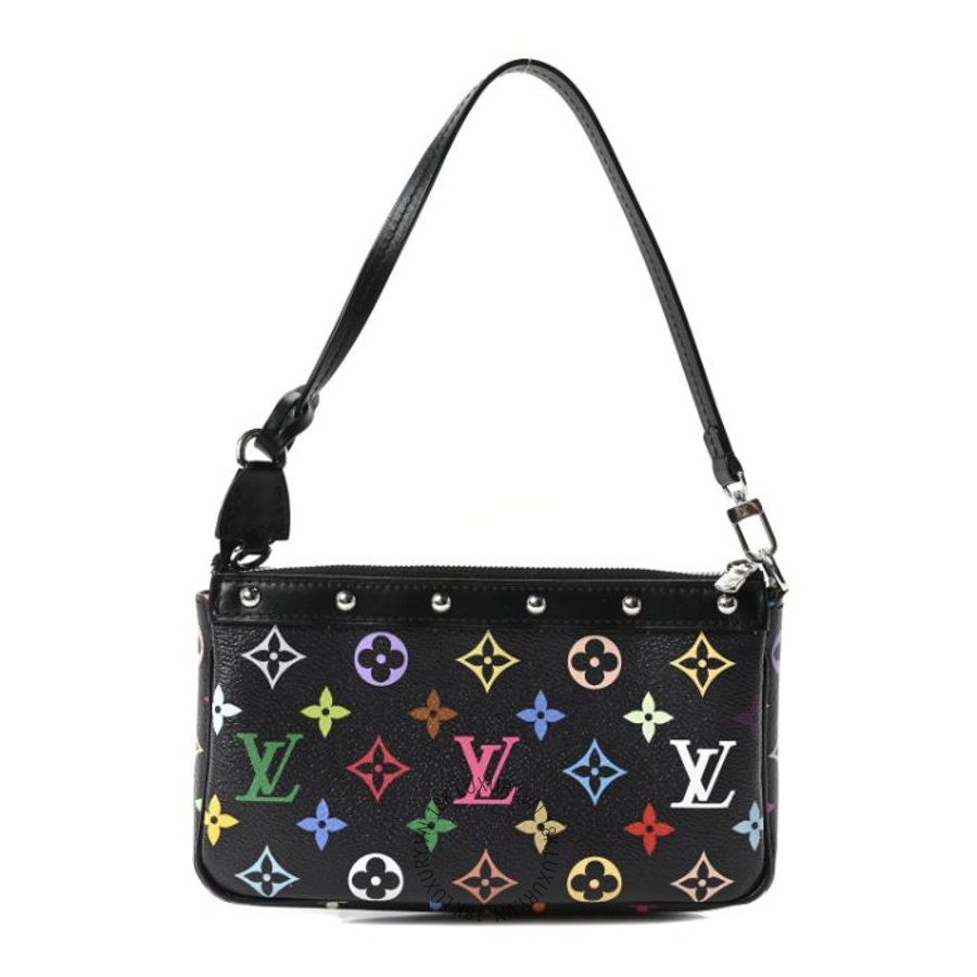 Túi Xách Louis Vuitton LV X TM Monogram Multicolor Pochette Accessories Black NSBD601