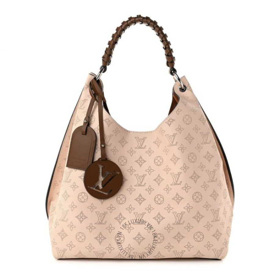 Túi Xách Louis Vuitton Mahina Carmel Hobo Creme NSBD291