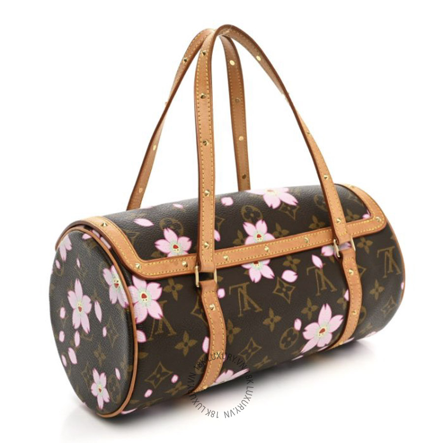 Túi Xách Louis Vuitton Monogram Cherry Blossom Papillon Brown NSBD335