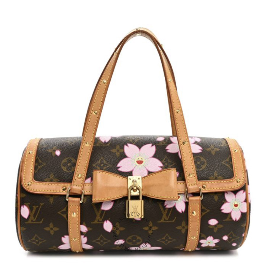 Túi Xách Louis Vuitton Monogram Cherry Blossom Papillon Brown NSBD335