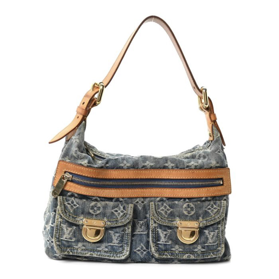 Túi Xách Louis Vuitton Monogram Denim Baggy PM Blue MNGR070