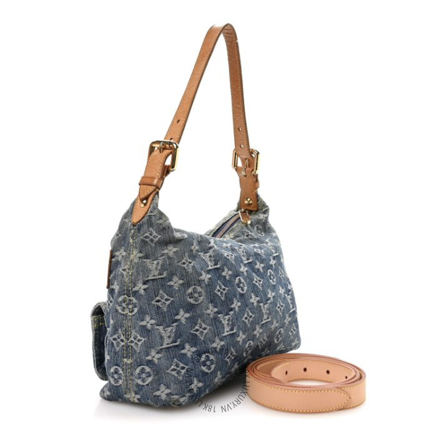 Túi Xách Louis Vuitton Monogram Denim Baggy PM Blue NSBD285