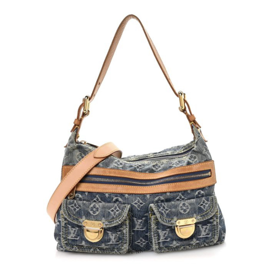 Túi Xách Louis Vuitton Monogram Denim Baggy PM Blue NSBD285