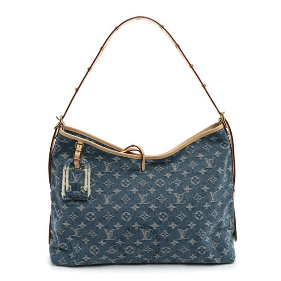 Túi Xách Louis Vuitton Monogram Denim CarryAll MM Blue MNGR510
