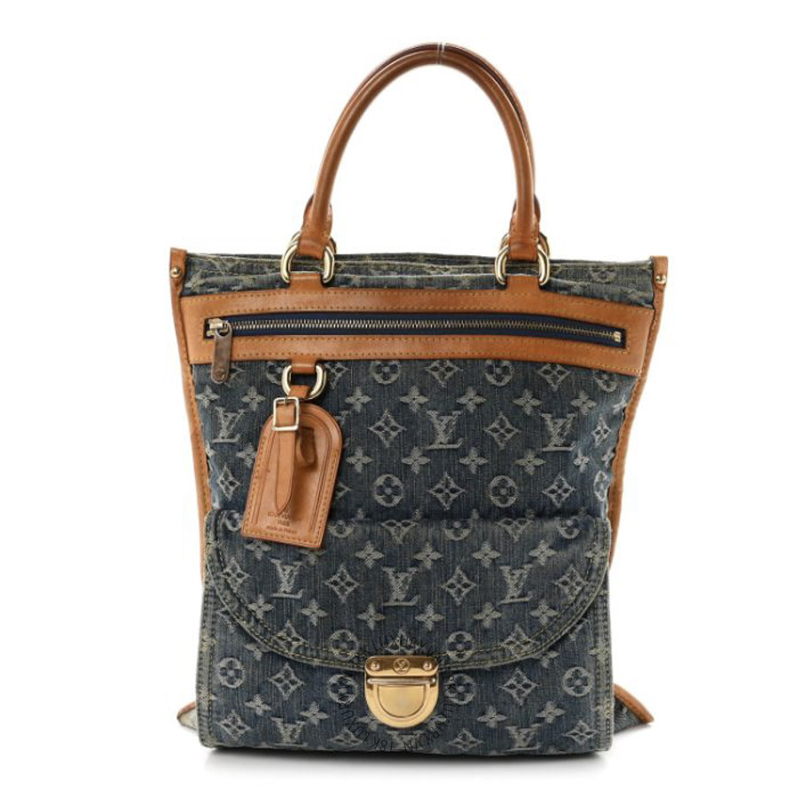 Túi Xách Louis Vuitton Monogram Denim Sac Plat Blue NSBD061
