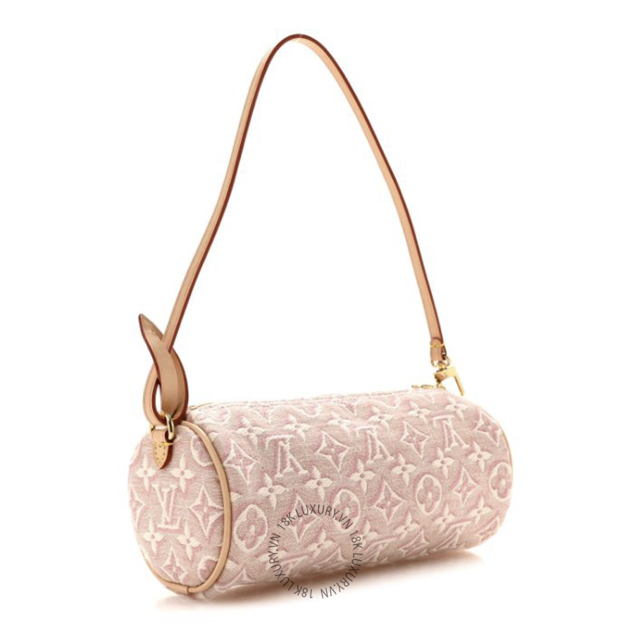 Túi Xách Louis Vuitton Monogram Embleme Papillon Pochette Rose Ruban NSBD638