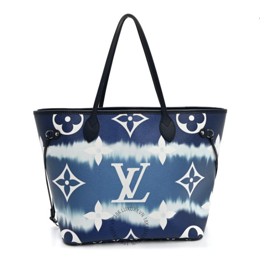 Túi Xách Louis Vuitton Monogram Escale Neverfull MM Blue MNGR529