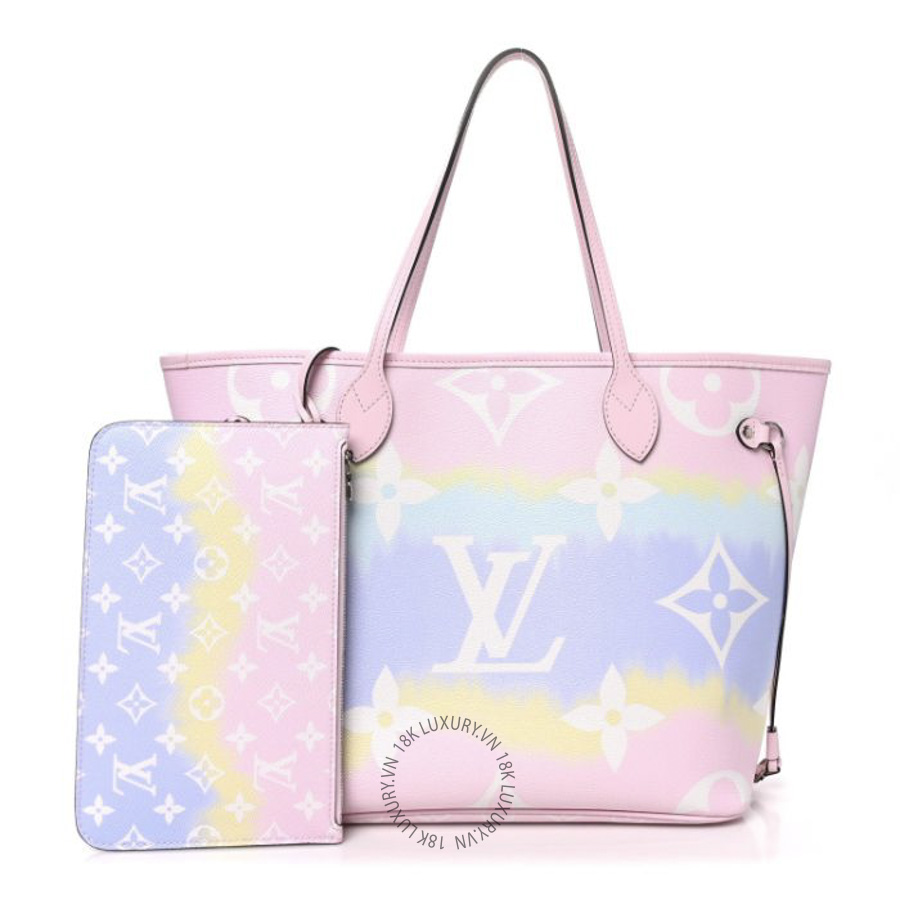 Túi Xách Louis Vuitton Monogram Escale Neverfull MM Pastel MNGR741