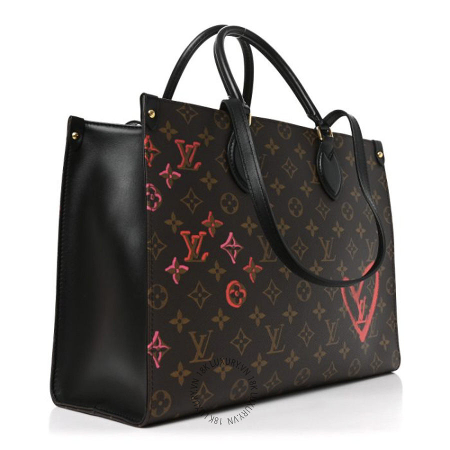 Túi Xách Louis Vuitton Monogram Fall In Love Onthego MM NSBD090