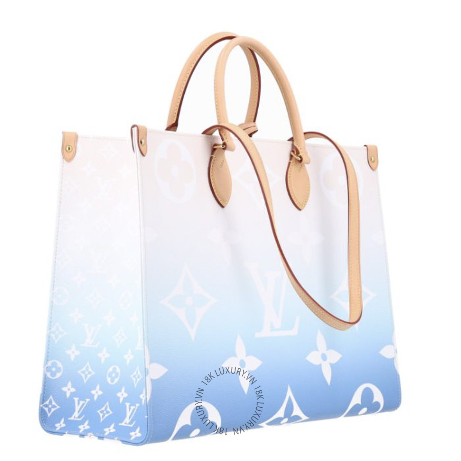 Túi Xách Louis Vuitton Monogram Giant By The Pool Onthego GM Blue MNGR095