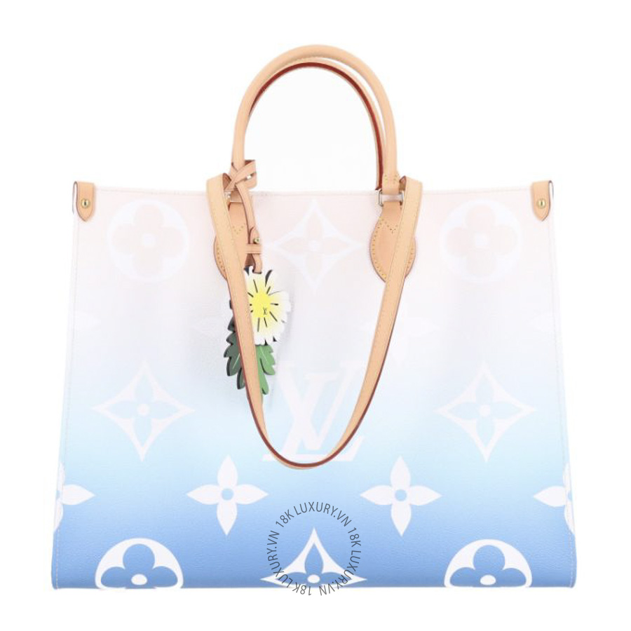 Túi Xách Louis Vuitton Monogram Giant By The Pool Onthego GM Blue MNGR095