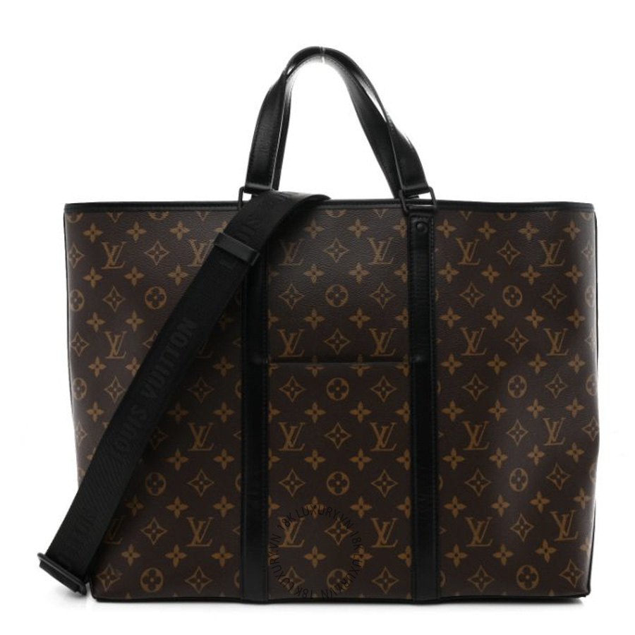 Túi Xách Louis Vuitton Monogram Macassar Weekend Tote GM NSBD755