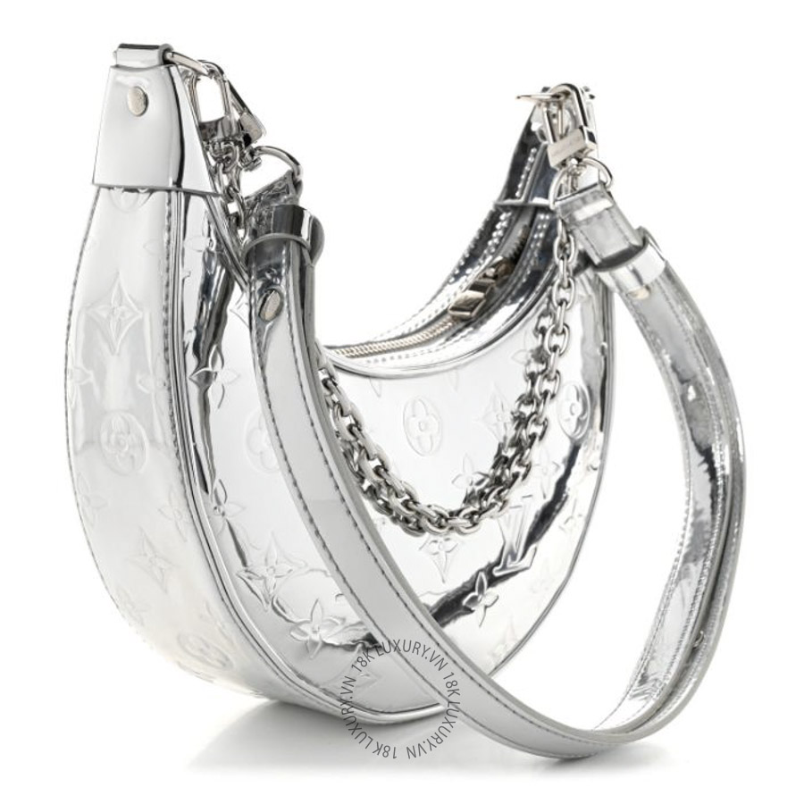 Túi Xách Louis Vuitton Monogram Miroir Loop PM Silver MNGR384