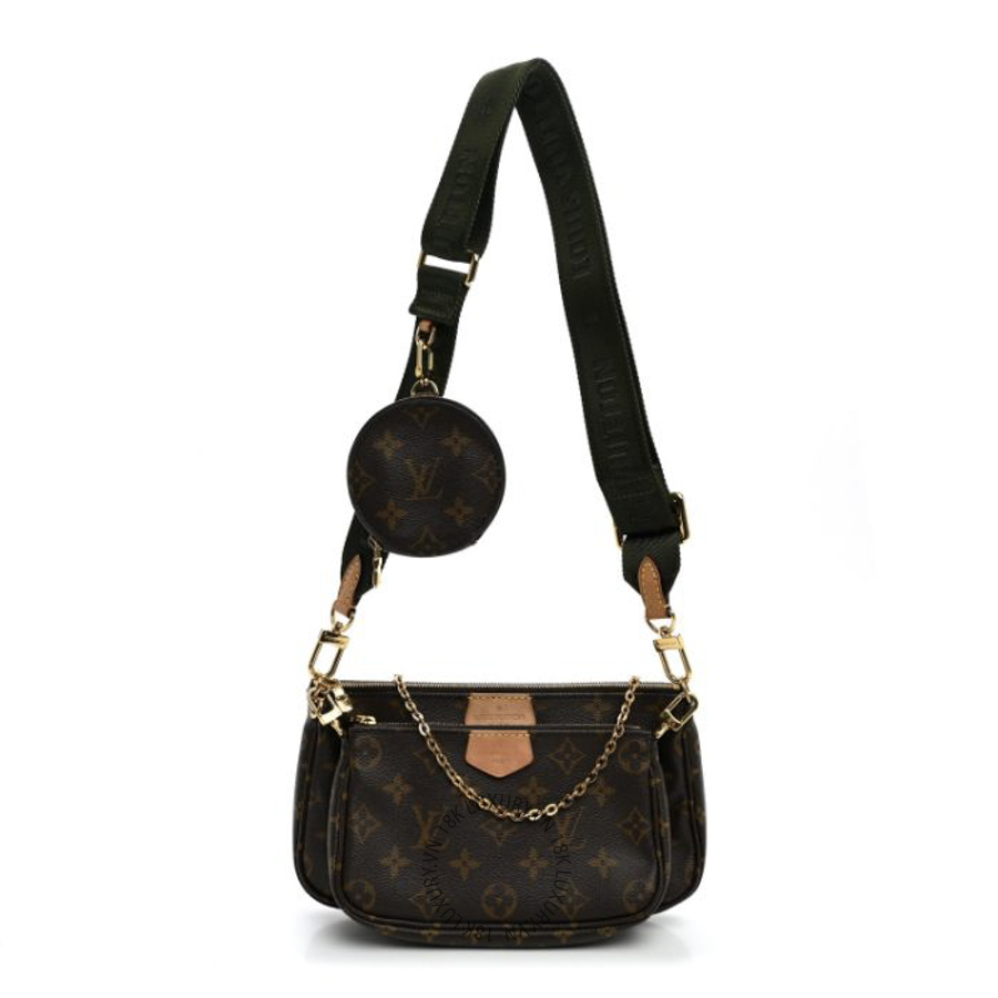 Túi Xách Louis Vuitton Monogram Multi Pochette Accessories Kaki MNGR156