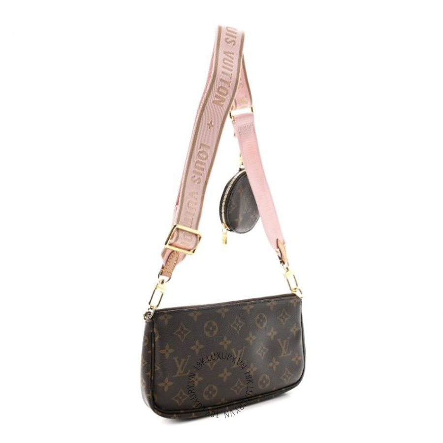 Túi Xách Louis Vuitton Monogram Multi Pochette Accessories Rose Clair NSBD738