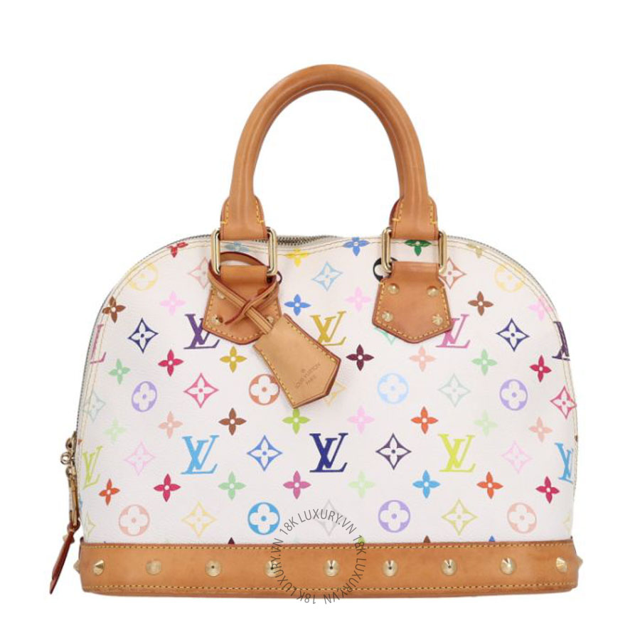 Túi xách Louis Vuitton Monogram Multicolor Alma PM White FPNG1603