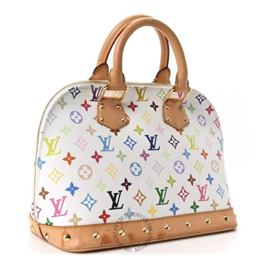 Túi Xách Louis Vuitton Monogram Multicolor Alma White MNGR462