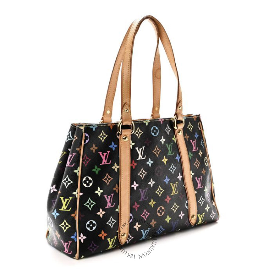 Túi Xách Louis Vuitton Monogram Multicolor Aurelia MM Black MNGR374
