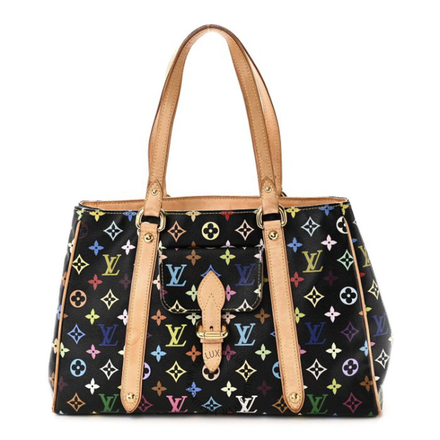 Túi Xách Louis Vuitton Monogram Multicolor Aurelia MM Black MNGR374