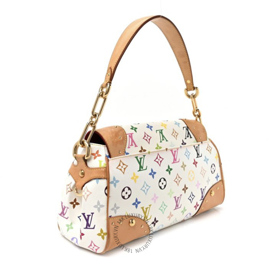 Túi Xách Louis Vuitton Monogram Multicolor Beverly MM White NSBD620