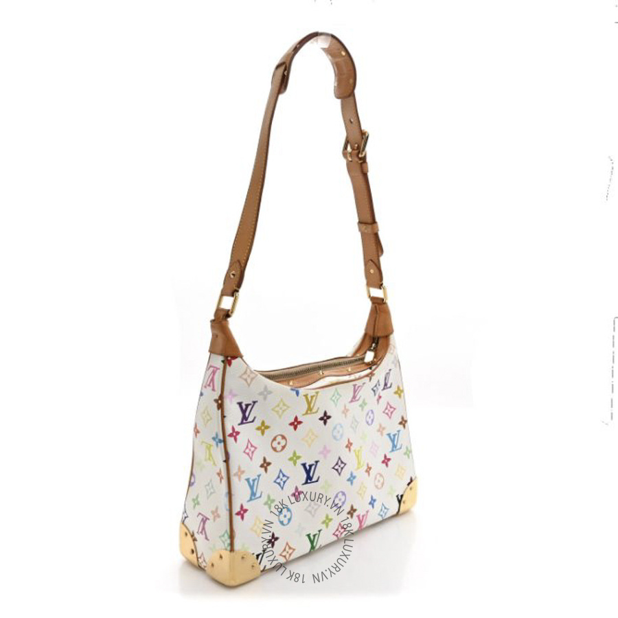 Túi Xách Louis Vuitton Monogram Multicolor Boulogne White NSBD784