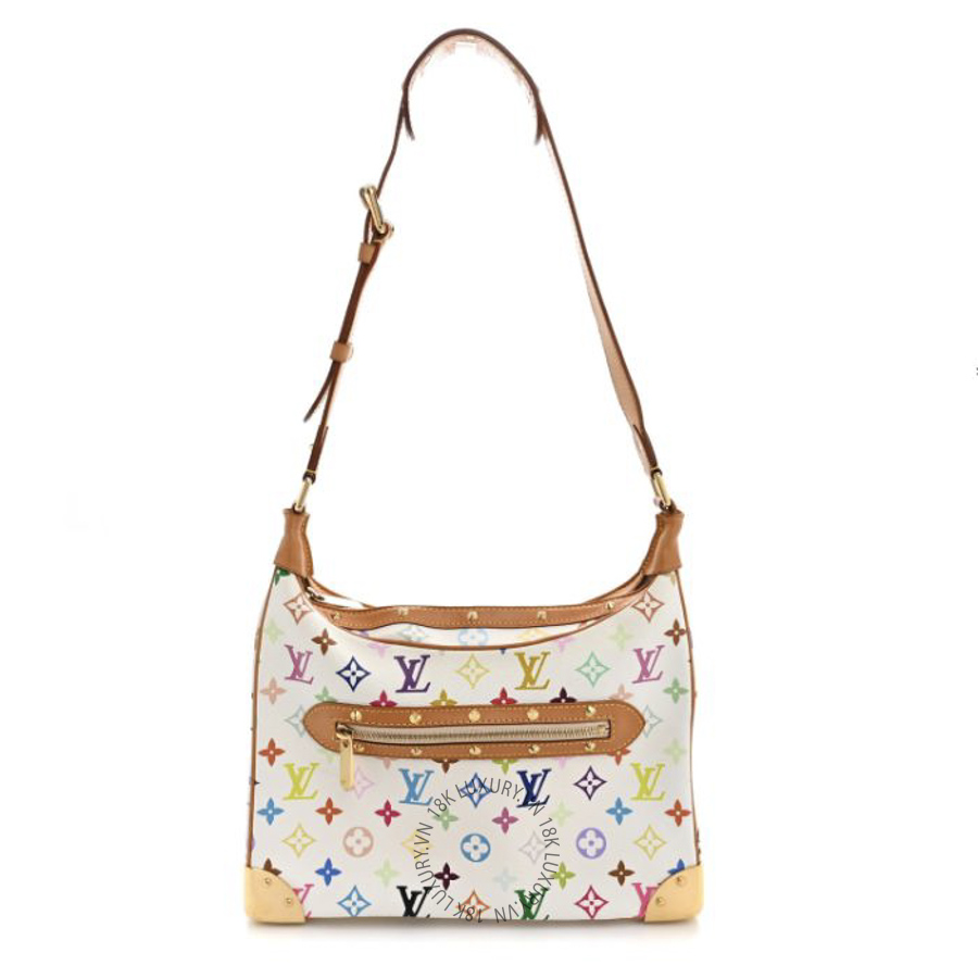 Túi Xách Louis Vuitton Monogram Multicolor Boulogne White NSBD784