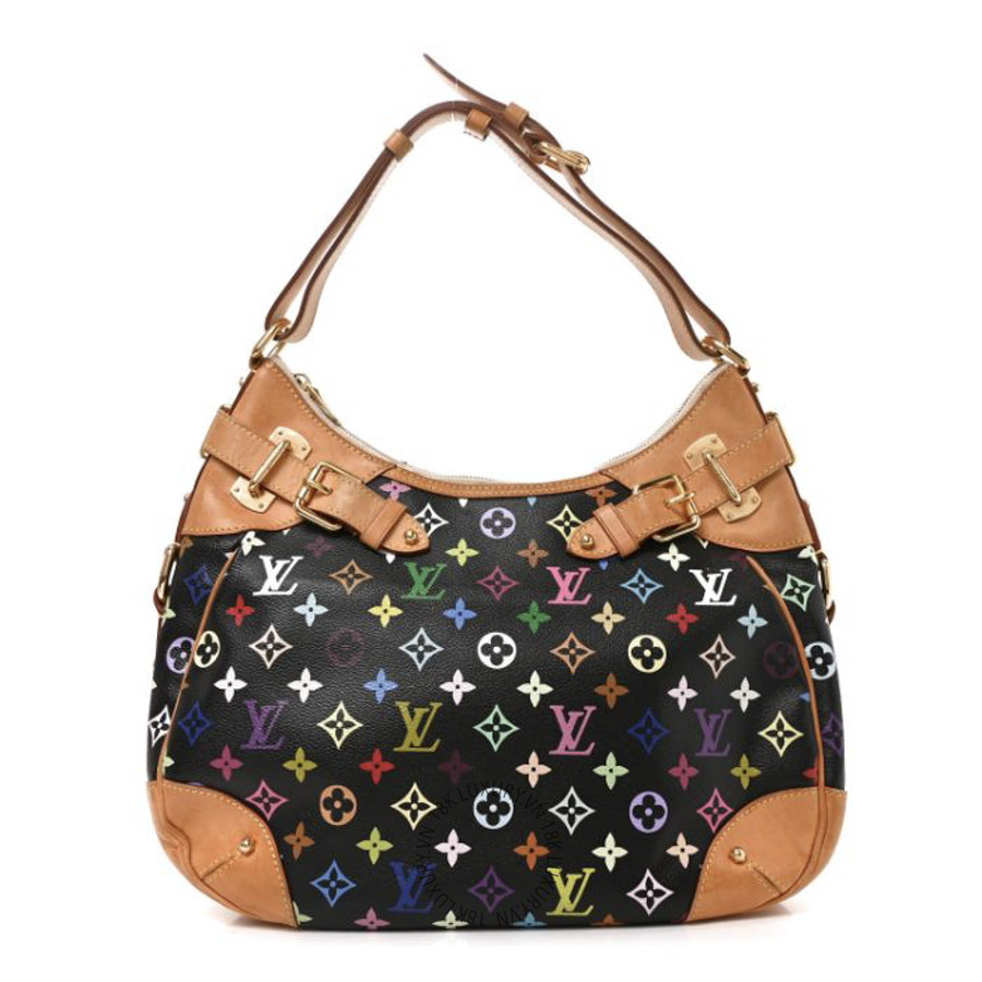 Túi Xách Louis Vuitton Monogram Multicolor Greta Black NSBD383