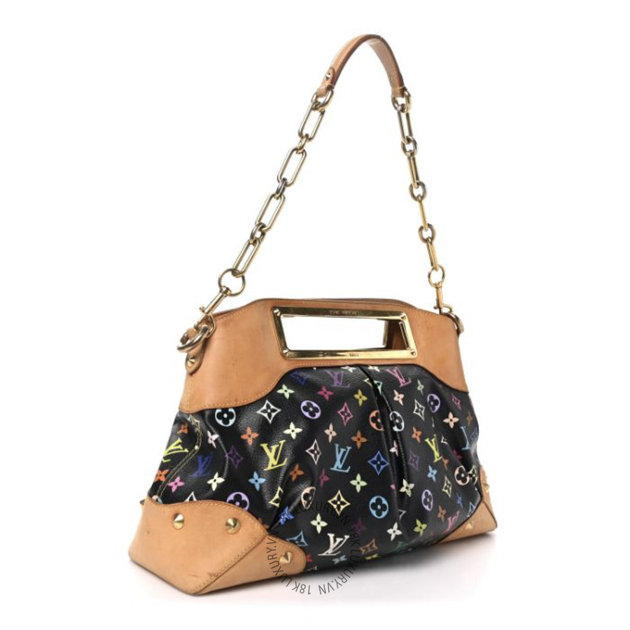 Túi Xách Louis Vuitton Monogram Multicolor Judy GM Black MNGR734